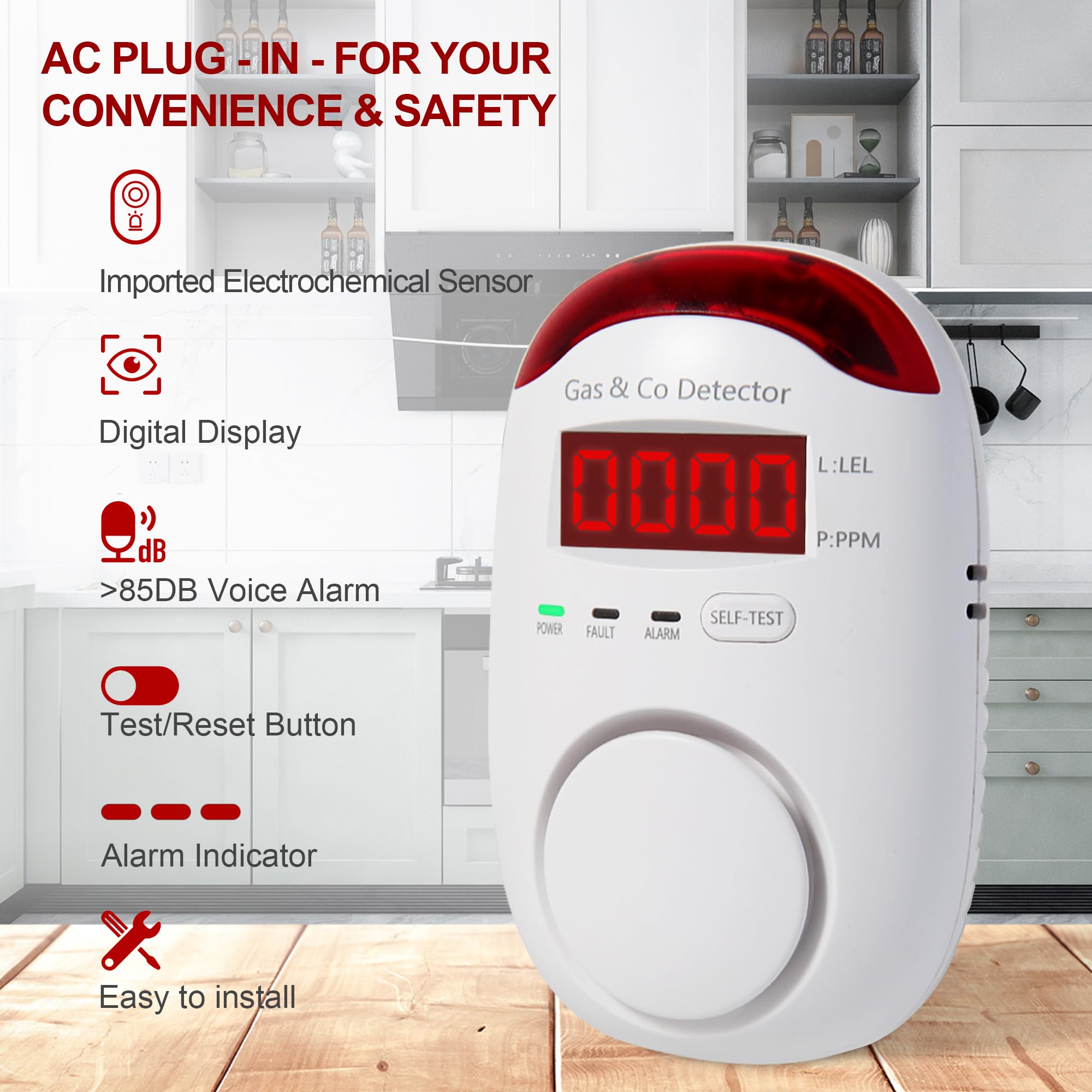 Kombinowany detektor gazu i tl – Co Detector Plug recenzja i cena