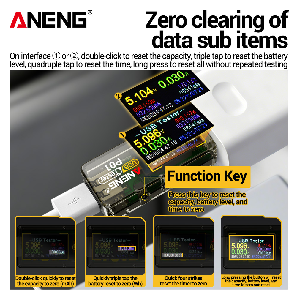 ANENG P01 – tester USB, woltom – Co Detector Plug recenzja i cena