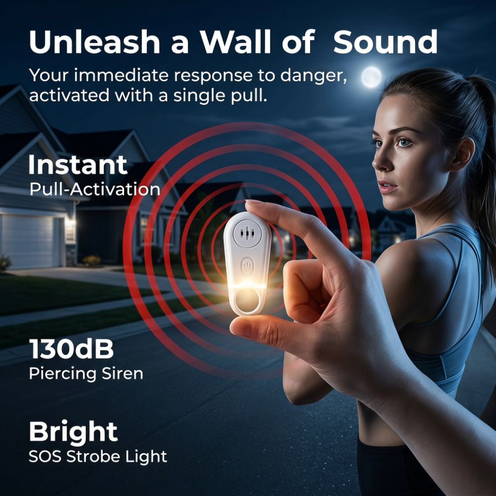 Przenośny, osobisty alarm bezp – Personal Alarm Keychain recenzja i cena